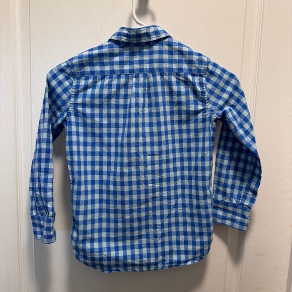 Gap Kids plaid long sleeve button up boys shirt size small, dress up or school - Picture 2 of 5